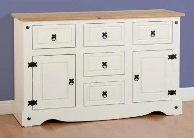 White rustic sideboard deals
